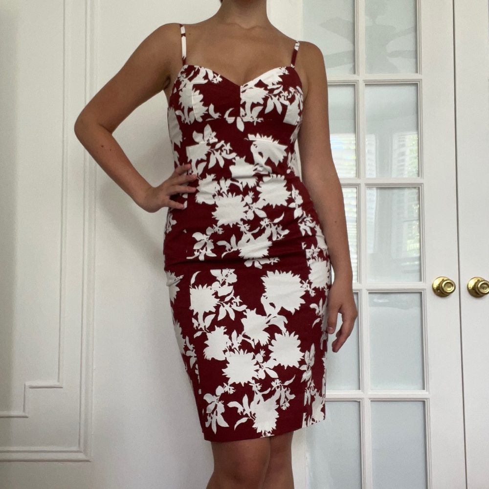 NWT White House Black Market Poplin Bustier Sheath Dress - Picture 3 of 4